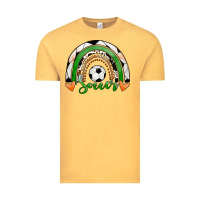 Vintage Mustard Soccer Rainbow Vintage Tee - RanaPortraitStore