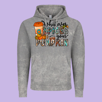 Whatever Spices Your Pumpkin Vintage Hoodie Designed By Cowhidedigitalart