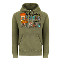Vintage Olive whatever spices your pumpkin Vintage Hoodie - CowhideDigitalArt