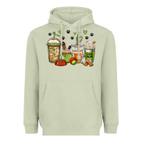 Matcha dog mom coffee Heavyweight Hoodie - Jasminsmagicworld