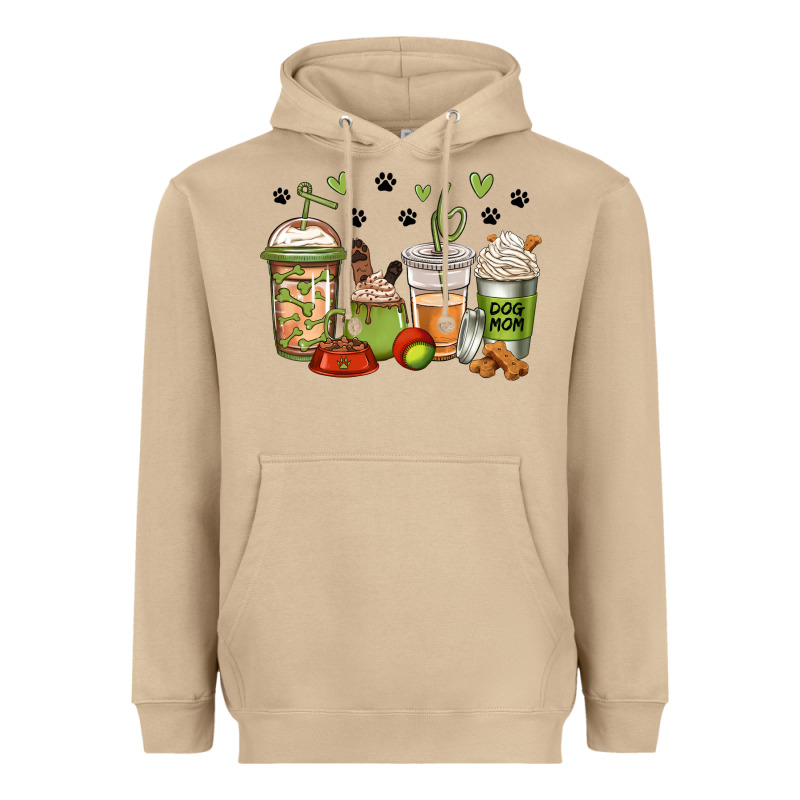 Dog Mom Coffee Heavyweight Hoodie by Jasminsmagicworld | Teevron