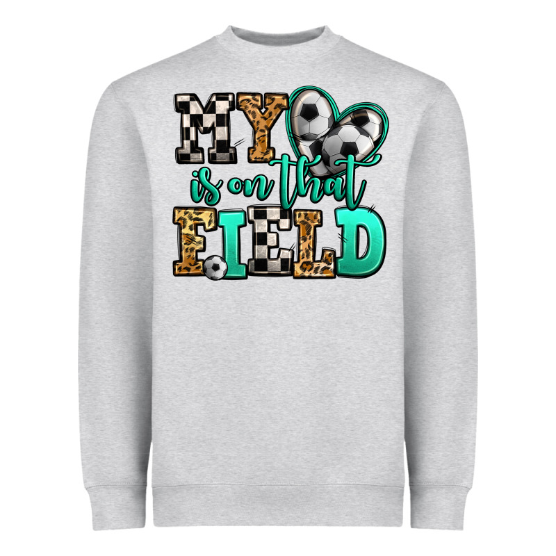 My Heart Is On That Field Soccer Heavyweight Sweatshirt by Jasminsmagicworld | Teevron