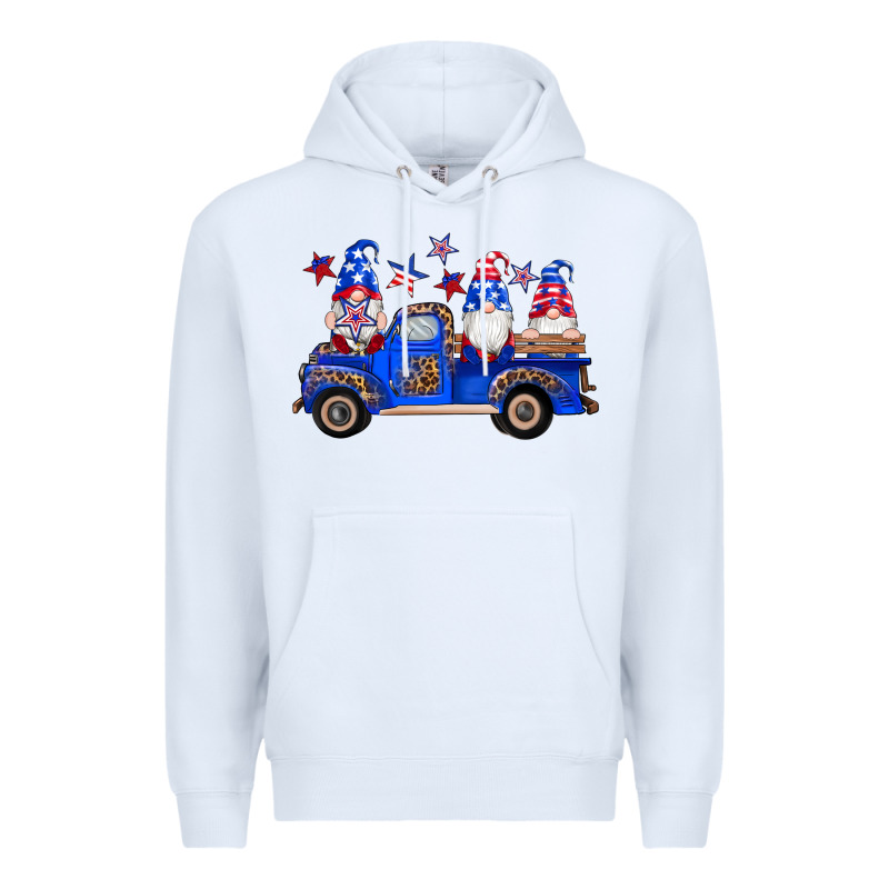 American Flag Gnomes Truck Premium Hoodie by Artiststas | Teevron