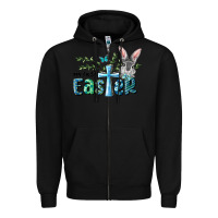 Black My First Easter Bunny Boy Zipper Hoodie - RanaPortraitStore