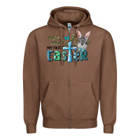 Chestnut My First Easter Bunny Boy Zipper Hoodie - RanaPortraitStore