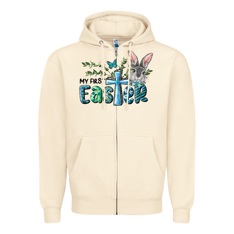 My First Easter Bunny Boy Zipper Hoodie by RanaPortraitStore | Teevron