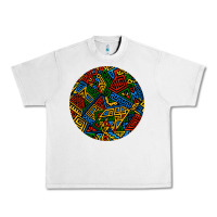 Lunar Rock african fabric pattern round earrings 3 Urban Heavy Tee - BundleAndBundleShop