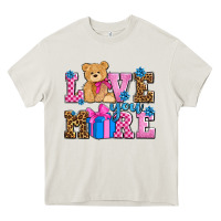 Cream love you more olivia Heavy Core Tee - OliviaCreatesArt