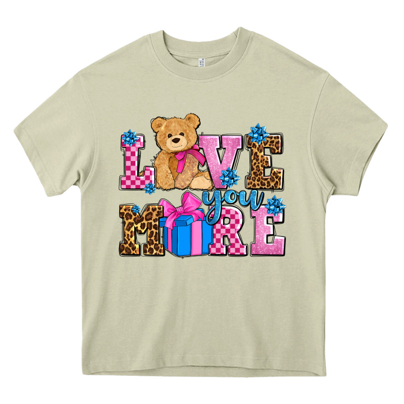 Love You More Olivia Heavy Core Tee by OliviaCreatesArt | Teevron