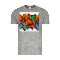 Cloud Rock autumn  leaves seamless pattern Vintage Tee - BundleAndBundleShop