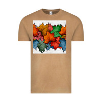 Autumn  Leaves Seamless Pattern Vintage Tee | Teevron