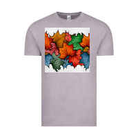 Vintage Zinc autumn  leaves seamless pattern Vintage Tee - BundleAndBundleShop