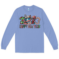 Colony Blue 2023 Happy New Year Long Sleeve Tee - CowhideDigitalArt