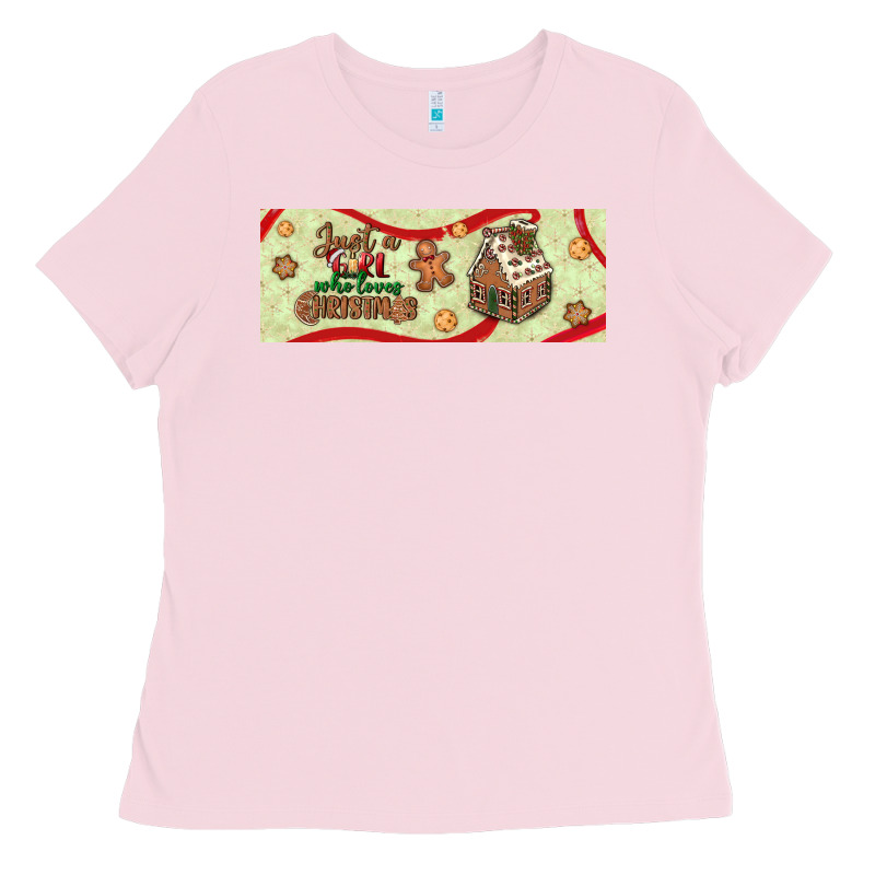 Just A Girl Who Loves Christmas Ladies Tee by BundleAndBundleShop | Teevron