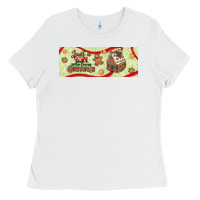 White just a girl who loves christmas Ladies Tee - BundleAndBundleShop