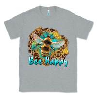 Heather Grey bee happy Classic Tee - Artiststas