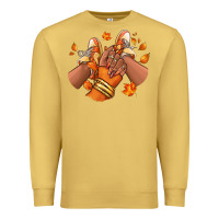 Antique Gold Black girl Fall sneakers Premium Sweatshirt - RanaPortraitStore