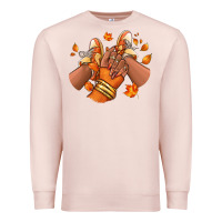 Pale Pink Black girl Fall sneakers Premium Sweatshirt - RanaPortraitStore