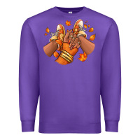 Purple Black girl Fall sneakers Premium Sweatshirt - RanaPortraitStore