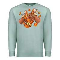 Seafoam Black girl Fall sneakers Premium Sweatshirt - RanaPortraitStore
