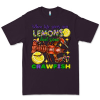 Plum When life gives you lemons boil some crawfish Premium Tee - FaDigitalArtStudio