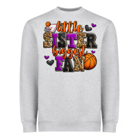 Heather Grey little sister biggest fan basketball Heavyweight Sweatshirt - Jasminsmagicworld