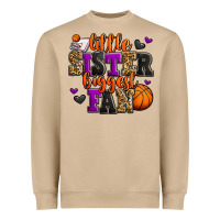 Little Sister Biggest Fan Basketball Heavyweight Sweatshirt | Teevron
