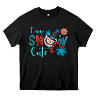 Black i am snow cute Heavy Core Tee - OliviaCreatesArt