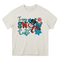 Cream i am snow cute Heavy Core Tee - OliviaCreatesArt
