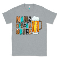 Heather Grey Mama Needs a Drink Classic Tee - CowCowDesign