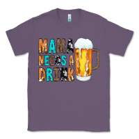 Lavender Mama Needs a Drink Classic Tee - CowCowDesign