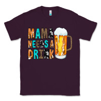 Plum Mama Needs a Drink Classic Tee - CowCowDesign