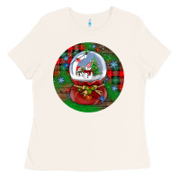 Bone snow globe christmas ornament Ladies Tee - BundleAndBundleShop