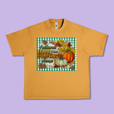 Autumn Leaves And Pumpkins Please Mouse Pad Urban Heavy Tee Designed By Bundleandbundleshop