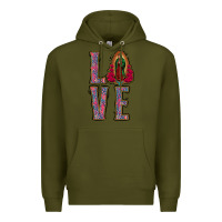 Army Green love lady of guadalupe Premium Hoodie - Jasminsmagicworld