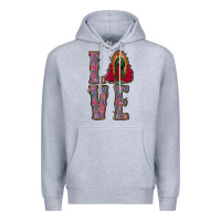 Heather Grey love lady of guadalupe Premium Hoodie - Jasminsmagicworld