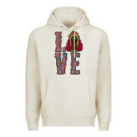 Oatmeal Heather love lady of guadalupe Premium Hoodie - Jasminsmagicworld