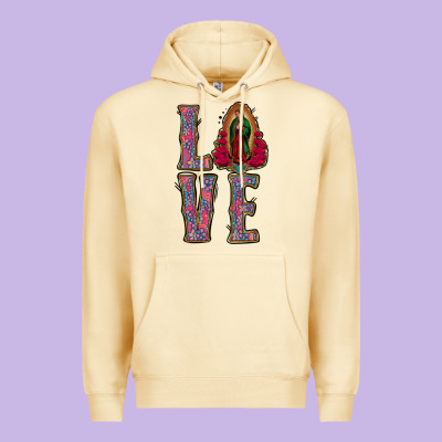 Love Lady Of Guadalupe Premium Hoodie Designed By Jasminsmagicworld