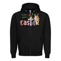 Black My First Easter Bunny Zipper Hoodie - RanaPortraitStore