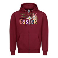 Burgundy My First Easter Bunny Zipper Hoodie - RanaPortraitStore