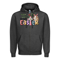 Charcoal Heather My First Easter Bunny Zipper Hoodie - RanaPortraitStore