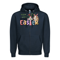 Navy My First Easter Bunny Zipper Hoodie - RanaPortraitStore