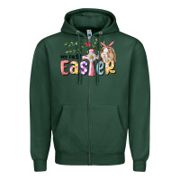 Sports Green My First Easter Bunny Zipper Hoodie - RanaPortraitStore