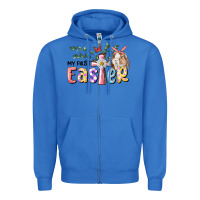 True Royal My First Easter Bunny Zipper Hoodie - RanaPortraitStore