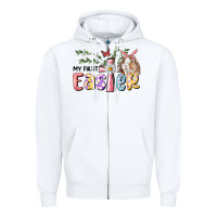 White My First Easter Bunny Zipper Hoodie - RanaPortraitStore