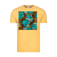 Vintage Mustard turquoise serape leopard seamless pattern Vintage Tee - BundleAndBundleShop