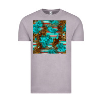 Vintage Zinc turquoise serape leopard seamless pattern Vintage Tee - BundleAndBundleShop