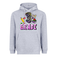 Heather Grey Third Grade Heavyweight Hoodie - RanaPortraitStore