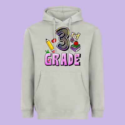 Third Grade Heavyweight Hoodie Designed By Ranaportraitstore