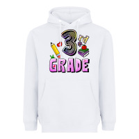 White Third Grade Heavyweight Hoodie - RanaPortraitStore